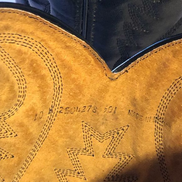 Express Rider Western Style Black Leather Boots • Men’s Sz 10 - Picture 12 of 12